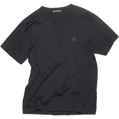 Kurzarm T-Shirt,Weiße Nash Face T-shirt - Acne Studios - Modalova