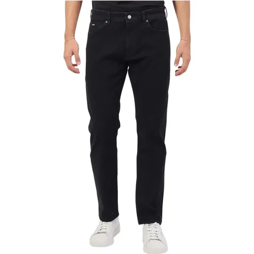 Schwarze 5-Pocket Regular Fit Jeans , Herren, Größe: W38 - Hugo Boss - Modalova