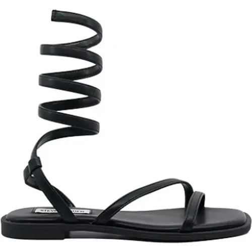 Trendy Leather Flat Sandals - Azaria (Size 41) , female, Sizes: 3 UK, 8 UK, 7 UK - Steve Madden - Modalova