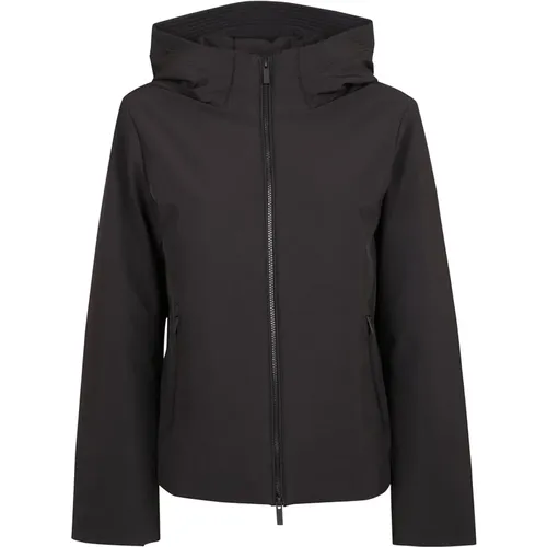 Kurze Parka Jacke , Damen, Größe: S - Woolrich - Modalova