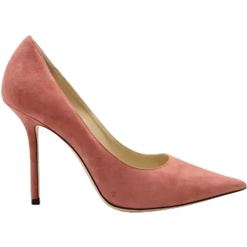 Pre-owned Suede heels , female, Sizes: 4 UK - Jimmy Choo Pre-owned - Modalova