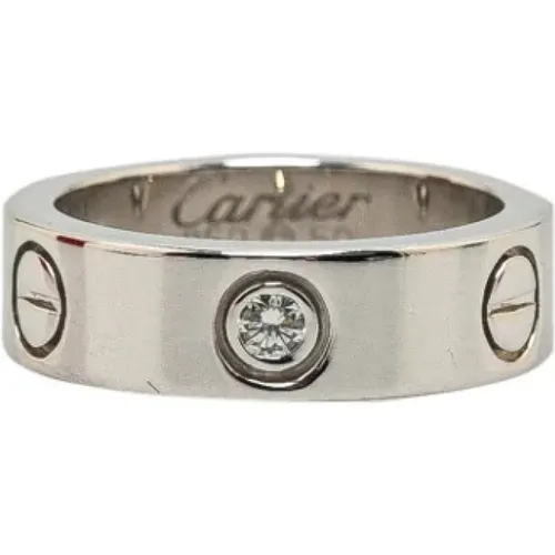 Pre-owned White Gold rings , female, Sizes: ONE SIZE - Cartier Vintage - Modalova