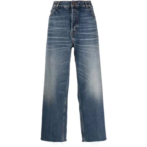 Blaue Weite Jeans Upgrade Stilvoll Ss23 - Haikure - Modalova