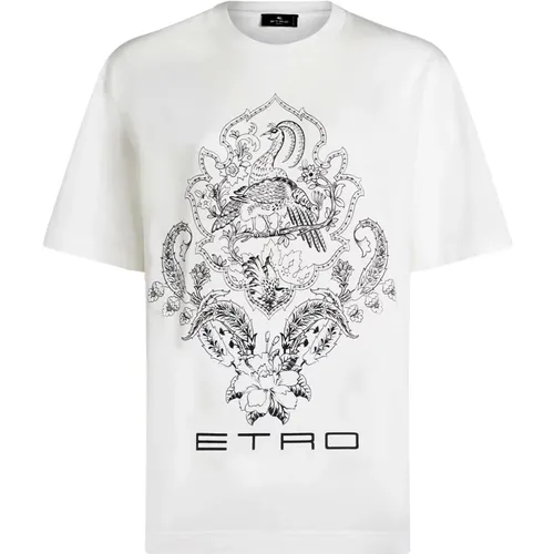 Floral Print Oversized T-Shirt , female, Sizes: M, S, XS - ETRO - Modalova