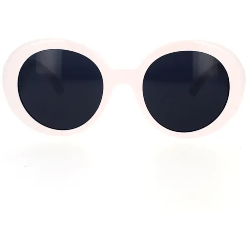 Round Sunglasses Ve4414 314/87 , unisex, Sizes: 55 MM - Versace - Modalova