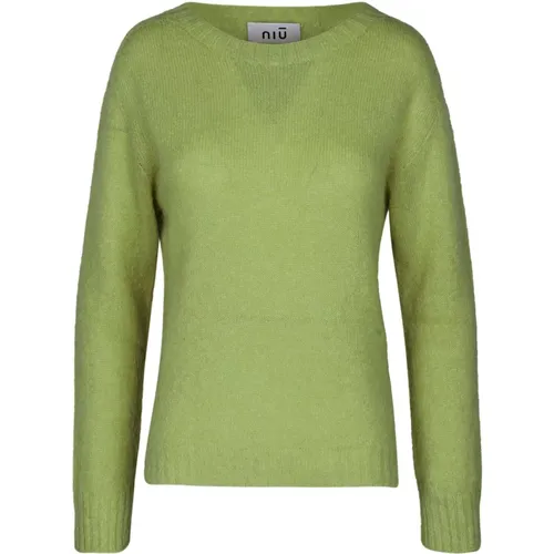 Stylish Maglia g Shirt , female, Sizes: S, XS - NIU - Modalova