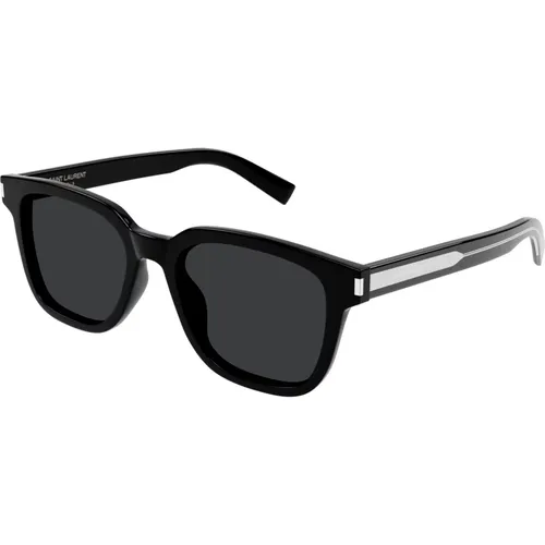 Klassische schwarze Sonnenbrille SL 711,Sonnenbrille SL 711 Farbe 002,Sonnenbrille SL 711 Farbe 003,Sonnenbrille SL 711 Farbe 005 - Saint Laurent - Modalova