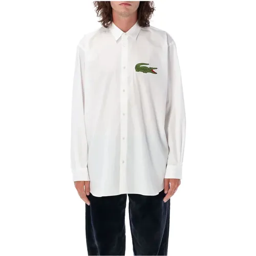 Croco Lacoste Shirt Aw23 , male, Sizes: L - Comme des Garçons - Modalova