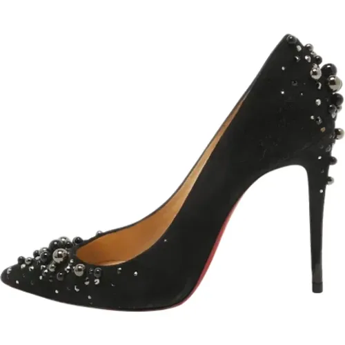 Pre-owned Suede heels , female, Sizes: 5 UK - Christian Louboutin Pre-owned - Modalova