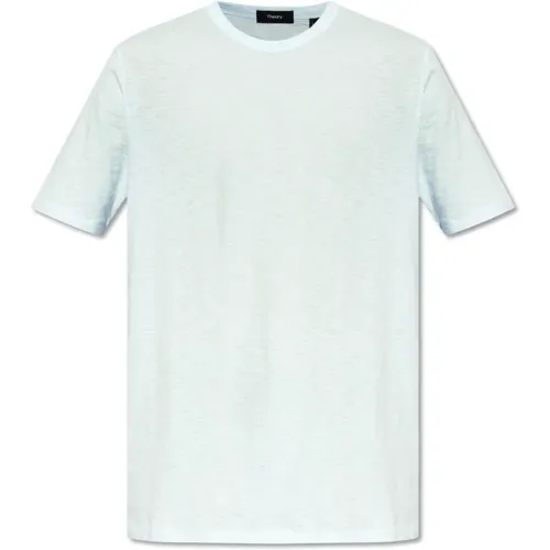 Baumwoll T-Shirt , Herren, Größe: M - Theory - Modalova