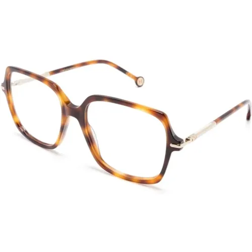 Braun/Havanna Optische Brille , Damen, Größe: 54 MM - Carolina Herrera - Modalova