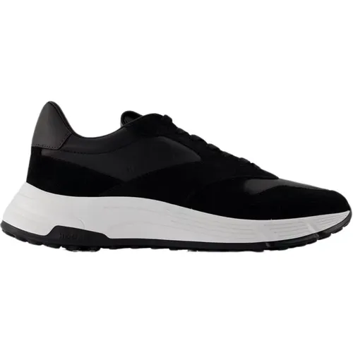 Schwarze Ledersneakers - Hyperlight - Gummisohle , Herren, Größe: 42 EU - Hogan - Modalova