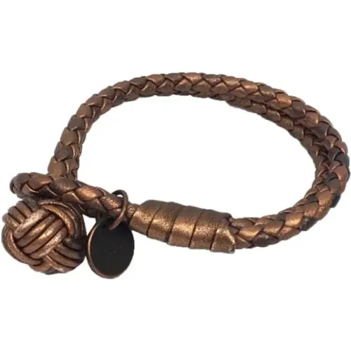 Pre-owned Leather bracelets , female, Sizes: ONE SIZE - Bottega Veneta Vintage - Modalova