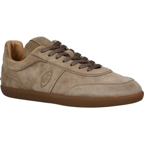Tab`s Suede Sneakers , male, Sizes: 5 UK, 10 UK - TOD'S - Modalova