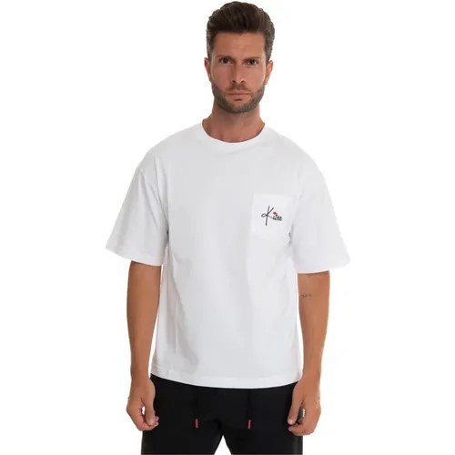 Logo Tasche Oversize T-Shirt , Herren, Größe: 3XL - Kiton - Modalova