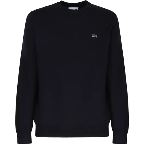 Crew Neck Sweater with Iconic Logo , male, Sizes: M, L, XL - Lacoste - Modalova