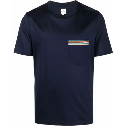 Striped Crew Neck T-shirt , male, Sizes: XL, M, S - Paul Smith - Modalova