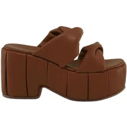 Heeled Mules , female, Sizes: 7 UK, 4 UK, 5 UK - THEMOIRè - Modalova