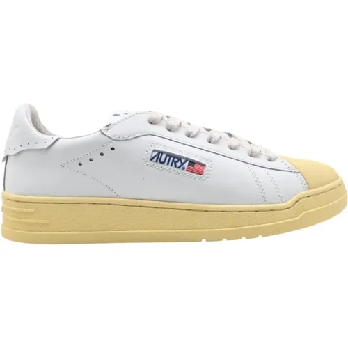 White Low Top Sneakers , male, Sizes: 10 UK, 8 UK - Autry - Modalova