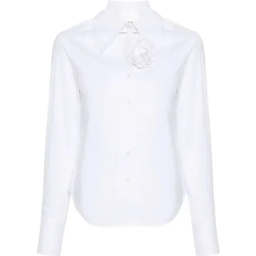 Optisches Weißes Hemd , Damen, Größe: L - Blugirl - Modalova
