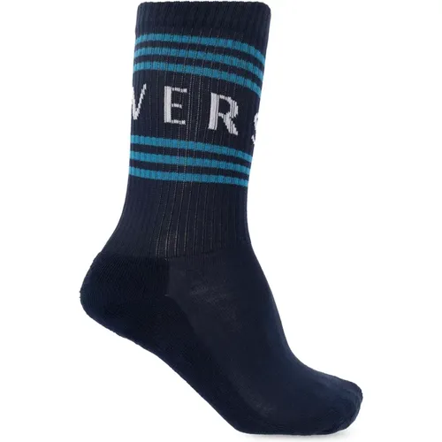 Socken mit Logo , Herren, Größe: L - Versace - Modalova