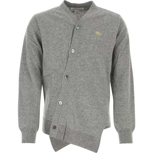 Grey Wool Cardigan , male, Sizes: M, S - Comme des Garçons - Modalova