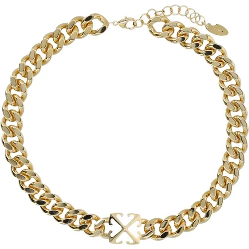 Gold Arrow Necklace Jewelry , female, Sizes: ONE SIZE - Off White - Modalova
