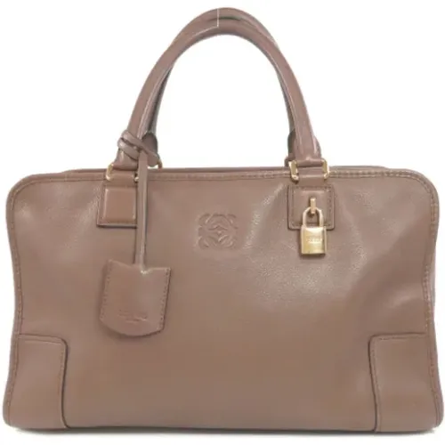 Pre-owned Leather handbags , female, Sizes: ONE SIZE - Loewe Pre-owned - Modalova