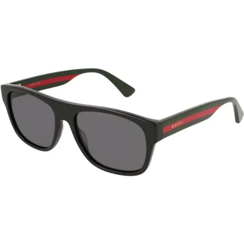 Rectangular Polarized Sunglasses , male, Sizes: ONE SIZE - Gucci - Modalova