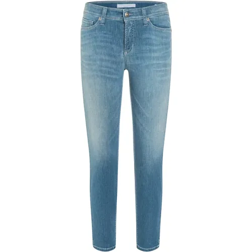 Cropped Denim Wash Jeans , female, Sizes: L, XL, 2XL, S, 3XL, XS - CAMBIO - Modalova