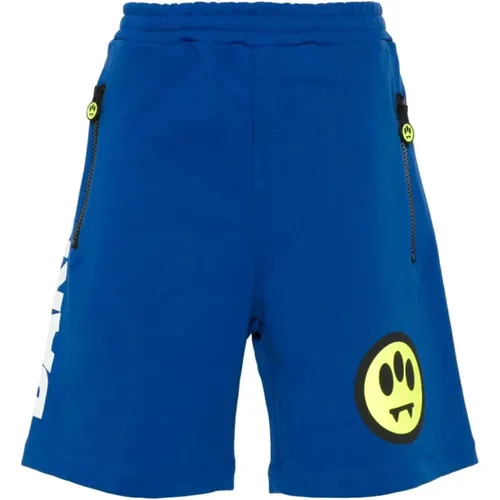 Face Motif Shorts , male, Sizes: M - Barrow - Modalova