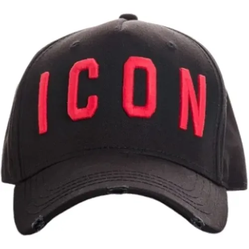 Classic Icon Cotton Cap , male, Sizes: ONE SIZE - Dsquared2 - Modalova