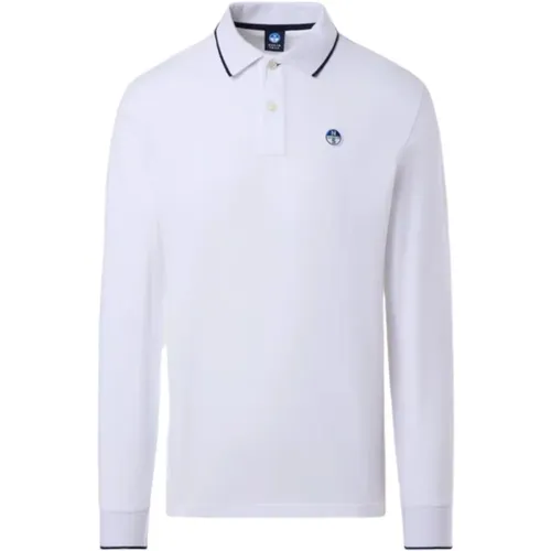 Long Sleeve Polo Shirt , male, Sizes: 2XL - North Sails - Modalova