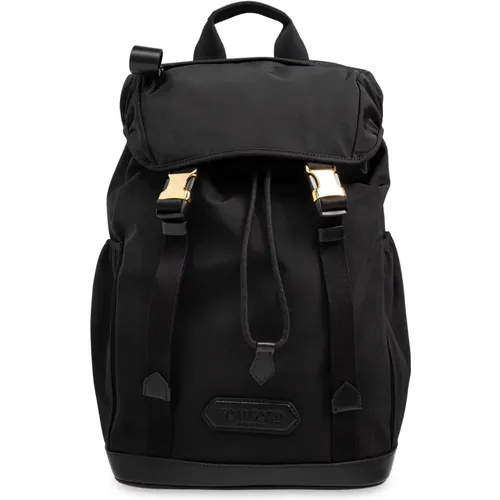 Rucksack mit Logopatch Tom Ford - Tom Ford - Modalova