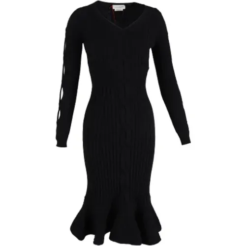 Pre-owned Wolle dresses , Damen, Größe: S - Alexander McQueen Pre-owned - Modalova