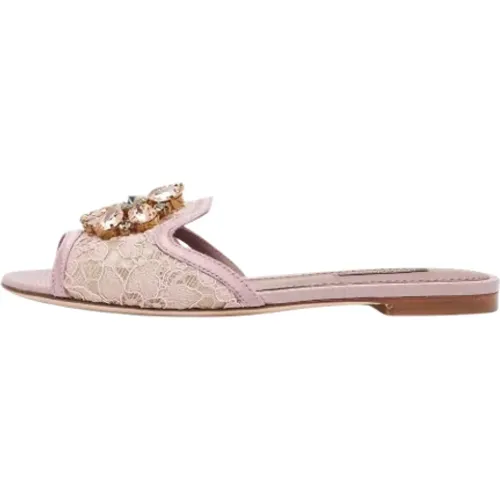 Pre-owned Spitze flats - Dolce & Gabbana Pre-owned - Modalova