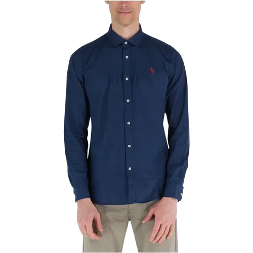 Casual Shirts , Herren, Größe: L - U.S. Polo Assn. - Modalova