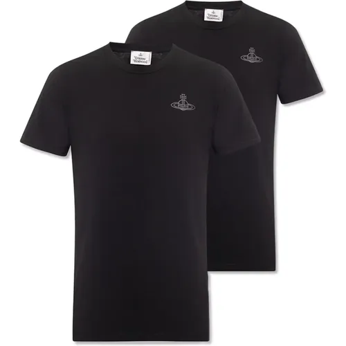 Marken T-Shirt Zwei-Pack , Herren, Größe: L - Vivienne Westwood - Modalova