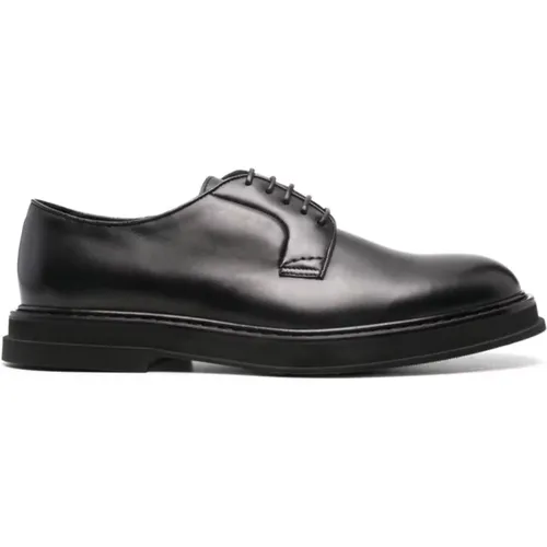 Schwarze Derby Schuhe , Herren, Größe: 40 1/2 EU - Doucal's - Modalova