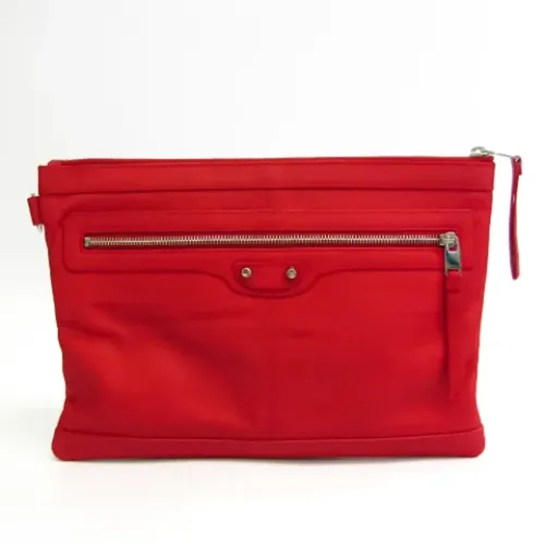 Pre-owned Leather Balenciaga Clutch , female, Sizes: ONE SIZE - Balenciaga Vintage - Modalova