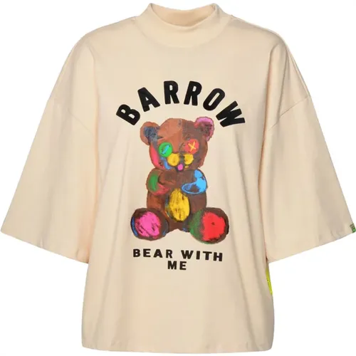Turtledove Cropped Jersey T-Shirt - Barrow - Modalova