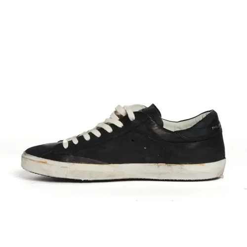 Leather Sneakers Aw24 , male, Sizes: 10 UK, 11 UK, 8 UK, 6 UK, 9 UK, 7 UK - Philippe Model - Modalova