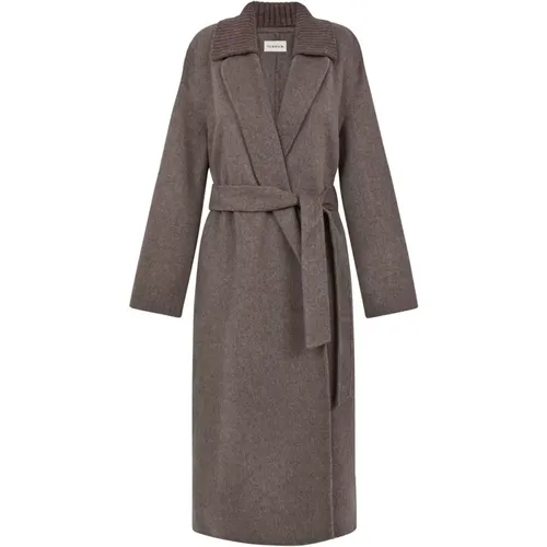 Wool Coat with Belt Pockets , female, Sizes: XS - P.a.r.o.s.h. - Modalova