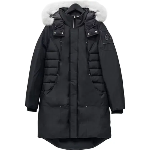 Schwarze Jacke Aw22 Jacken Damen - Moose Knuckles - Modalova