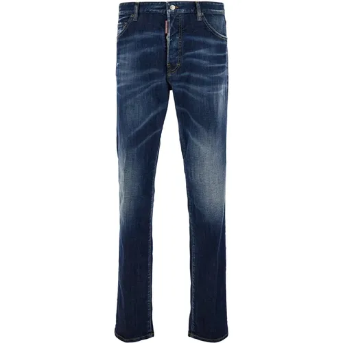 Stretch Cotton Denim Jeans , male, Sizes: 2XL, L, XL, XS, S - Dsquared2 - Modalova