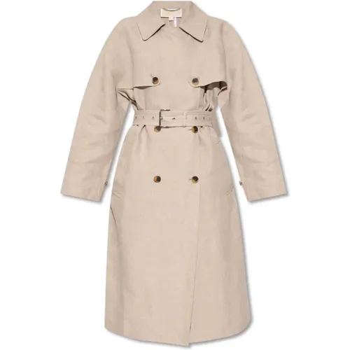 Lino Trench Coat , female, Sizes: S - Michael Kors - Modalova