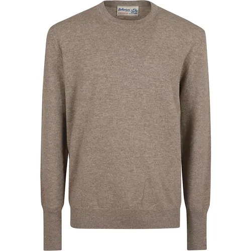 Luxurious Neutral Cashmere Sweater , male, Sizes: L, XL - Ballantyne - Modalova