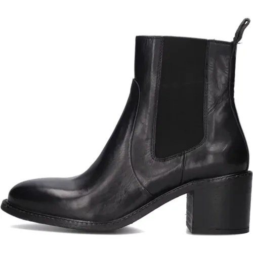 Schwarze Leder Stiefeletten Celine 1-A , Damen, Größe: 37 EU - Goosecraft - Modalova