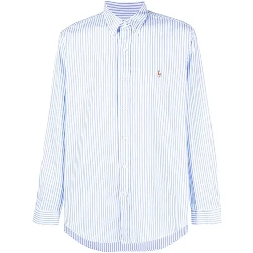 Clear Striped Shirt with Pony , male, Sizes: L, S, M, XL - Ralph Lauren - Modalova