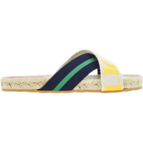 Gestreifte Grosgrain Shopping Espadrilles - Carolina Herrera - Modalova